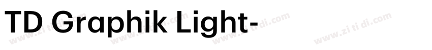 TD Graphik Light字体转换 TD Graphik Light字体转换